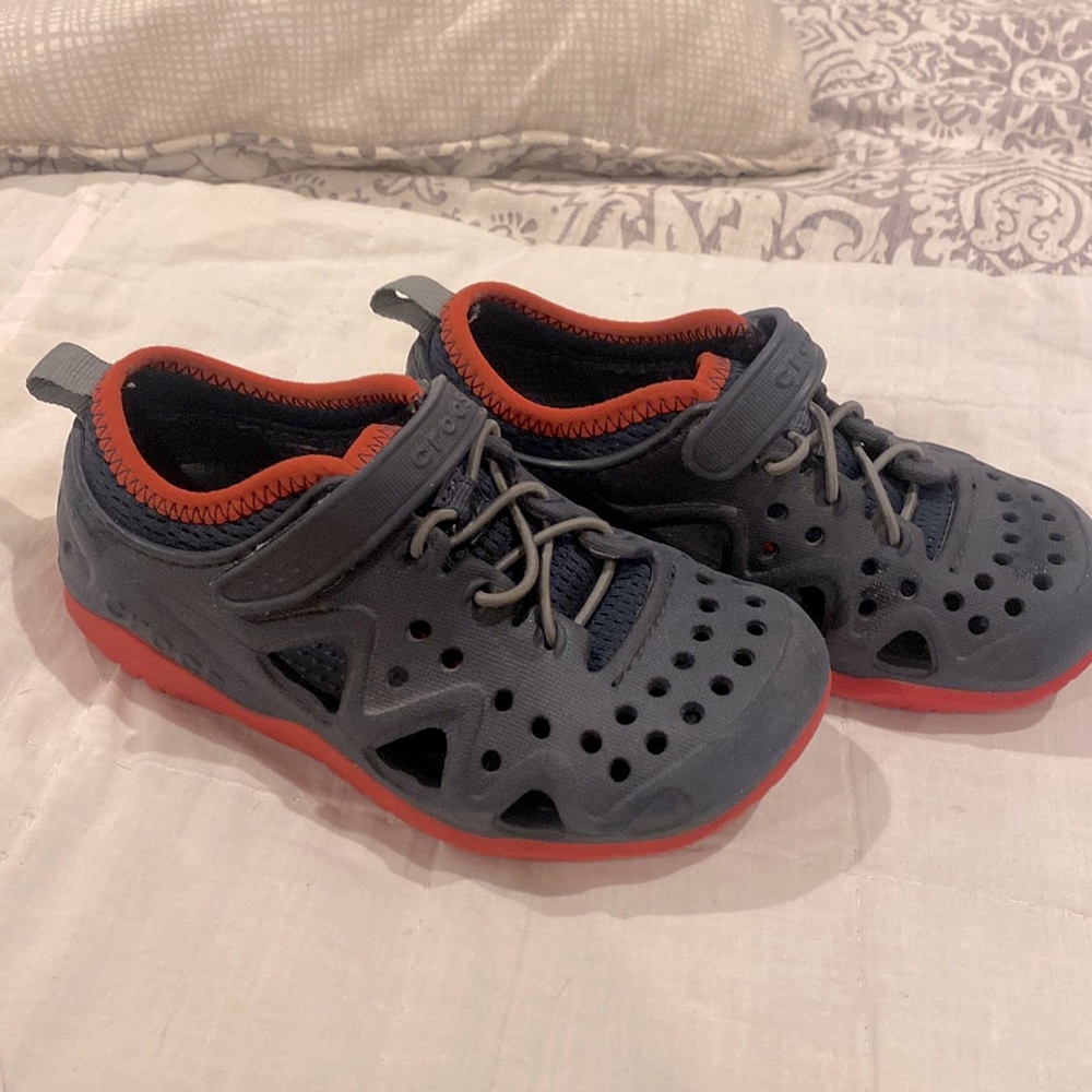 Kids size 11 crocs shoes